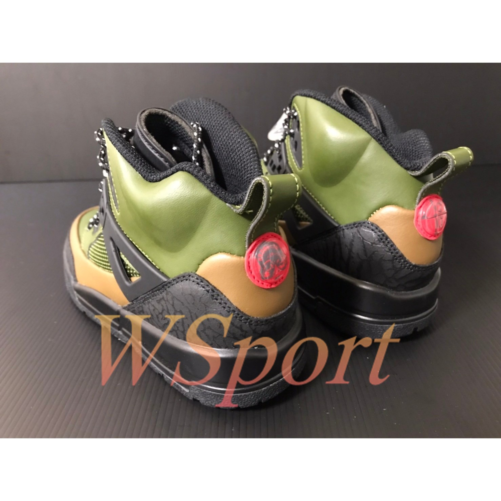 【WS】NIKE JORDAN SPIZIKE (GS) 橄欖綠 童鞋 氣墊 運動 籃球 休閒鞋 FD4653-300-細節圖3
