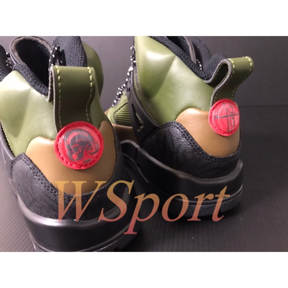 【WS】NIKE JORDAN SPIZIKE (GS) 橄欖綠 童鞋 氣墊 運動 籃球 休閒鞋 FD4653-300-細節圖4