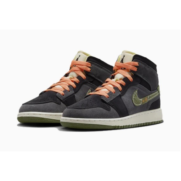 【WS】NIKE AIR JORDAN 1 MID SE CRAFT (GS) 運動 休閒 球鞋 FD5847-003-細節圖5