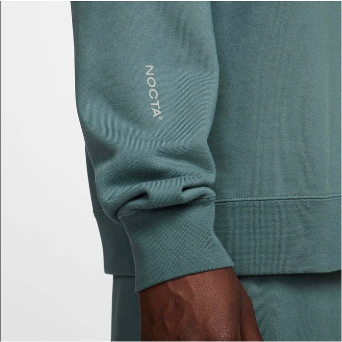 【WS】NIKE X NOCTA FLEECE CREW 油果綠 男女款 聯名 運動 長袖 大學T FN8160-382-細節圖8