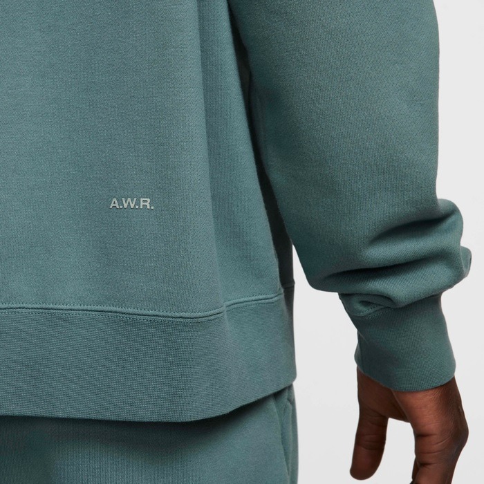 【WS】NIKE X NOCTA FLEECE CREW 油果綠 男女款 聯名 運動 長袖 大學T FN8160-382-細節圖9