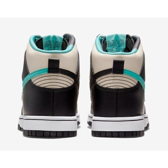 【WS】NIKE DUNK HIGH EMB 黑白綠 高筒 經典 復古 休閒鞋 DO9455-200-細節圖3