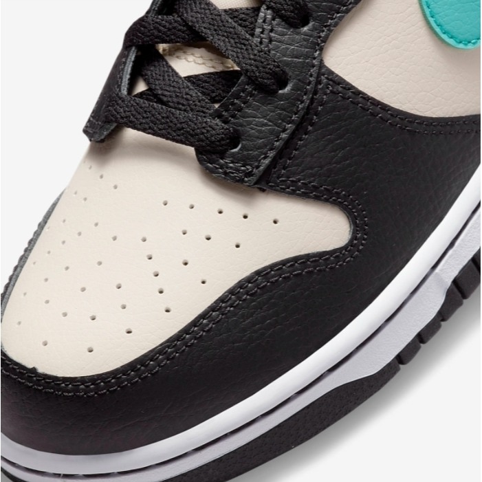 【WS】NIKE DUNK HIGH EMB 黑白綠 高筒 經典 復古 休閒鞋 DO9455-200-細節圖5