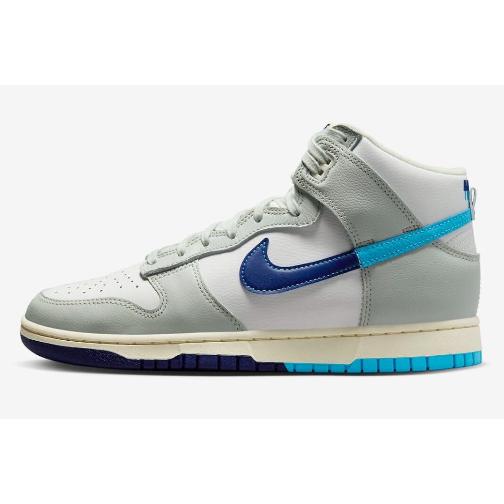 【WS】NIKE DUNK HIGH RETRO SE 白灰藍 高筒 經典 復古 休閒鞋 DZ2535-100-細節圖2