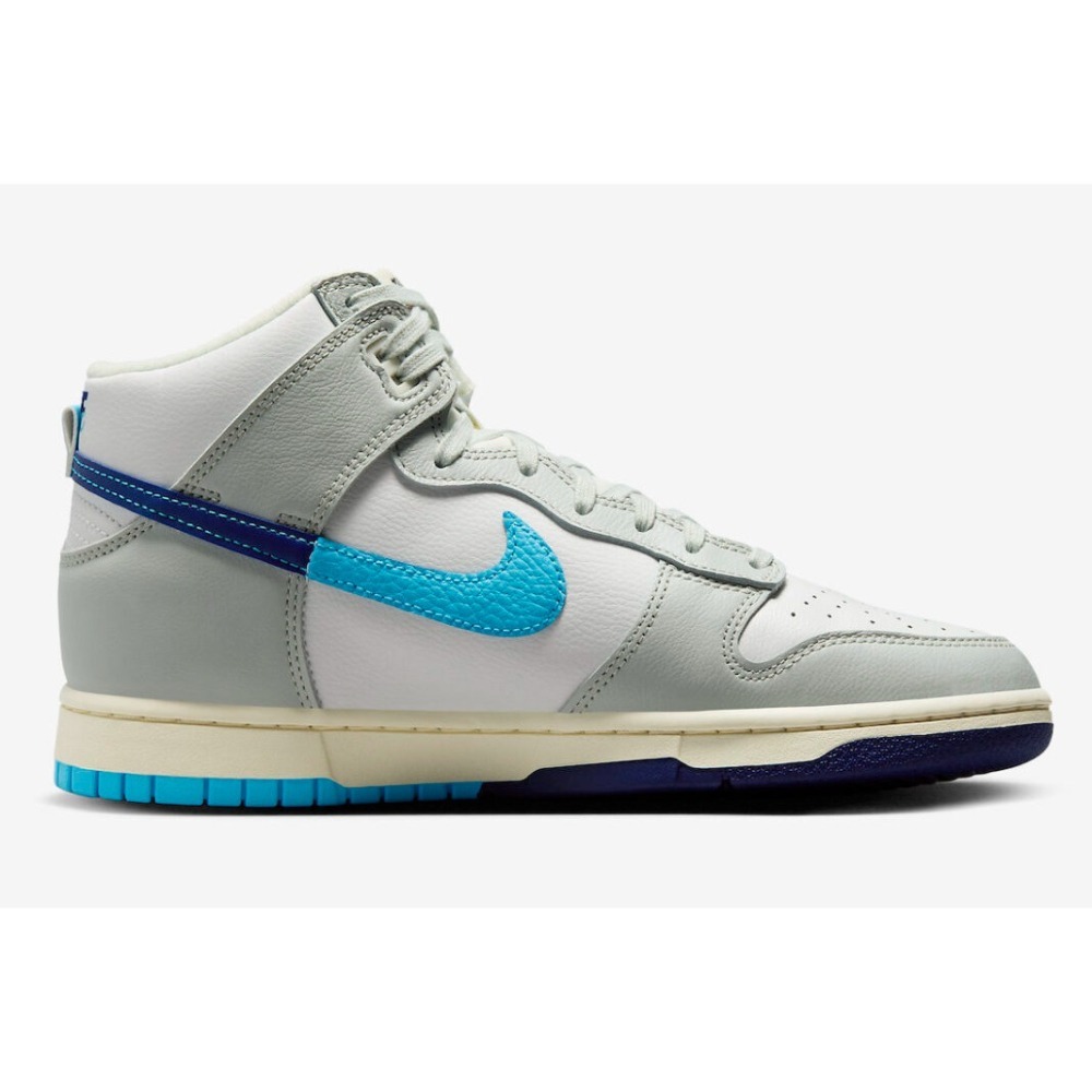 【WS】NIKE DUNK HIGH RETRO SE 白灰藍 高筒 經典 復古 休閒鞋 DZ2535-100-細節圖3