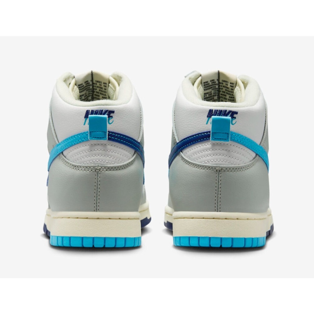 【WS】NIKE DUNK HIGH RETRO SE 白灰藍 高筒 經典 復古 休閒鞋 DZ2535-100-細節圖5