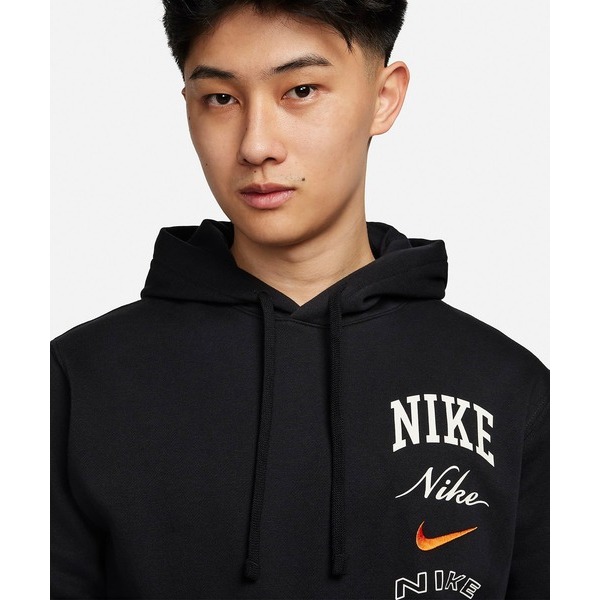 【WS】NIKE NSW CLUB HOODIE 男款 黑 刺繡 LOGO 運動 休閒 長袖 帽T FN2635-010-細節圖4