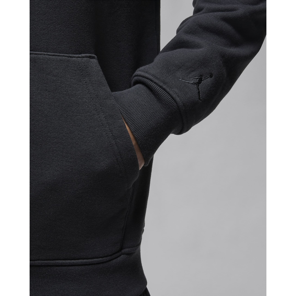 【WS】NIKE JORDAN FLEECE HOODIE 男款 黑 運動 厚磅 長袖 長T 帽T FJ1967-045-細節圖6