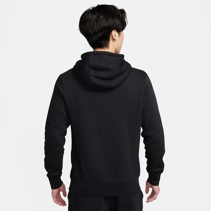 【WS】NIKE NSW FLC HOODIE 男 刺繡 LOGO 休閒 長袖 帽T 黑 FV4448-010 藍410-細節圖2