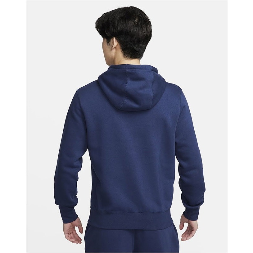 【WS】NIKE NSW FLC HOODIE 男 刺繡 LOGO 休閒 長袖 帽T 黑 FV4448-010 藍410-細節圖8
