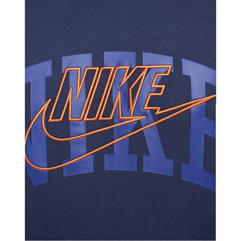 【WS】NIKE NSW FLC HOODIE 男 刺繡 LOGO 休閒 長袖 帽T 黑 FV4448-010 藍410-細節圖10