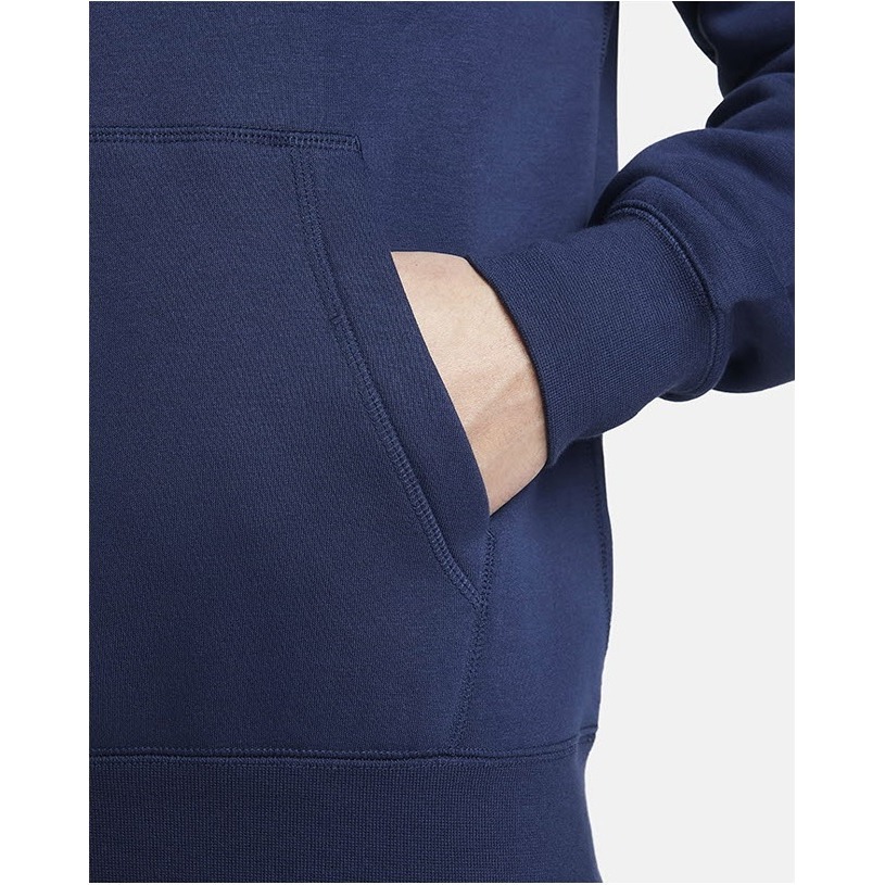 【WS】NIKE NSW FLC HOODIE 男 刺繡 LOGO 休閒 長袖 帽T 黑 FV4448-010 藍410-細節圖11