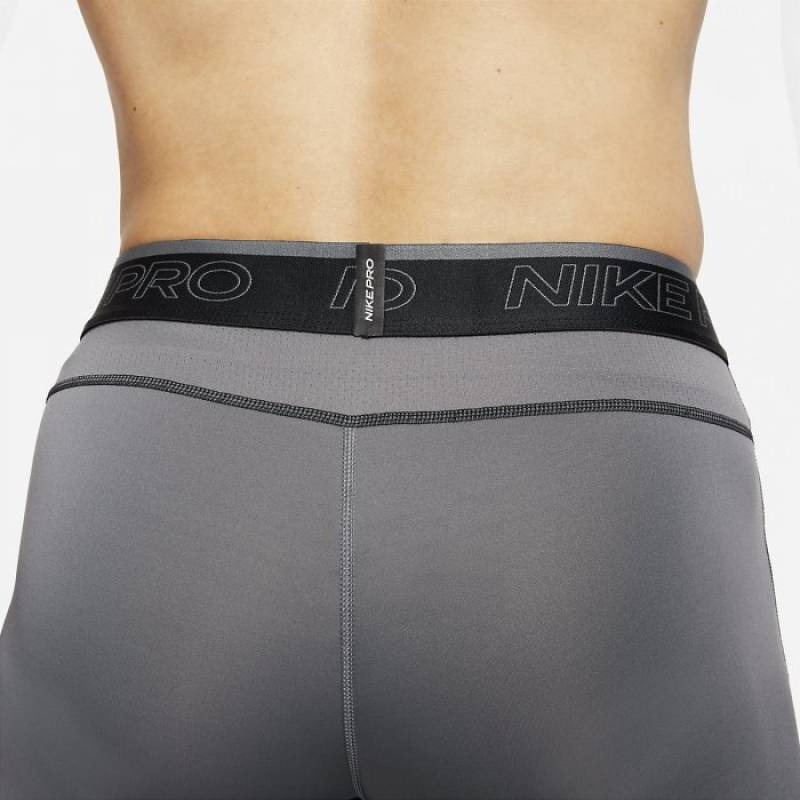 【WS】NIKE PRO DRI-FIT 灰 男款 運動 籃球 內搭 緊身 短褲 緊身褲 DD1912-068-細節圖3