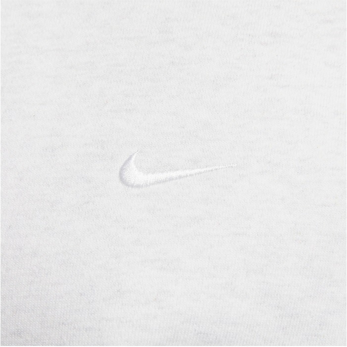 【WS】NIKE LAB SOLO CREW 淺灰 基本款 刺繡小勾 內刷毛  厚磅 長袖 大學T DX1362-051-細節圖5