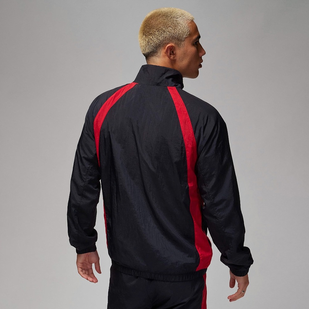 【WS】NIKE JORDAN JAM WARM UP JACKET 黑紅 男款 長袖 風衣 外套 DX9368-013-細節圖2