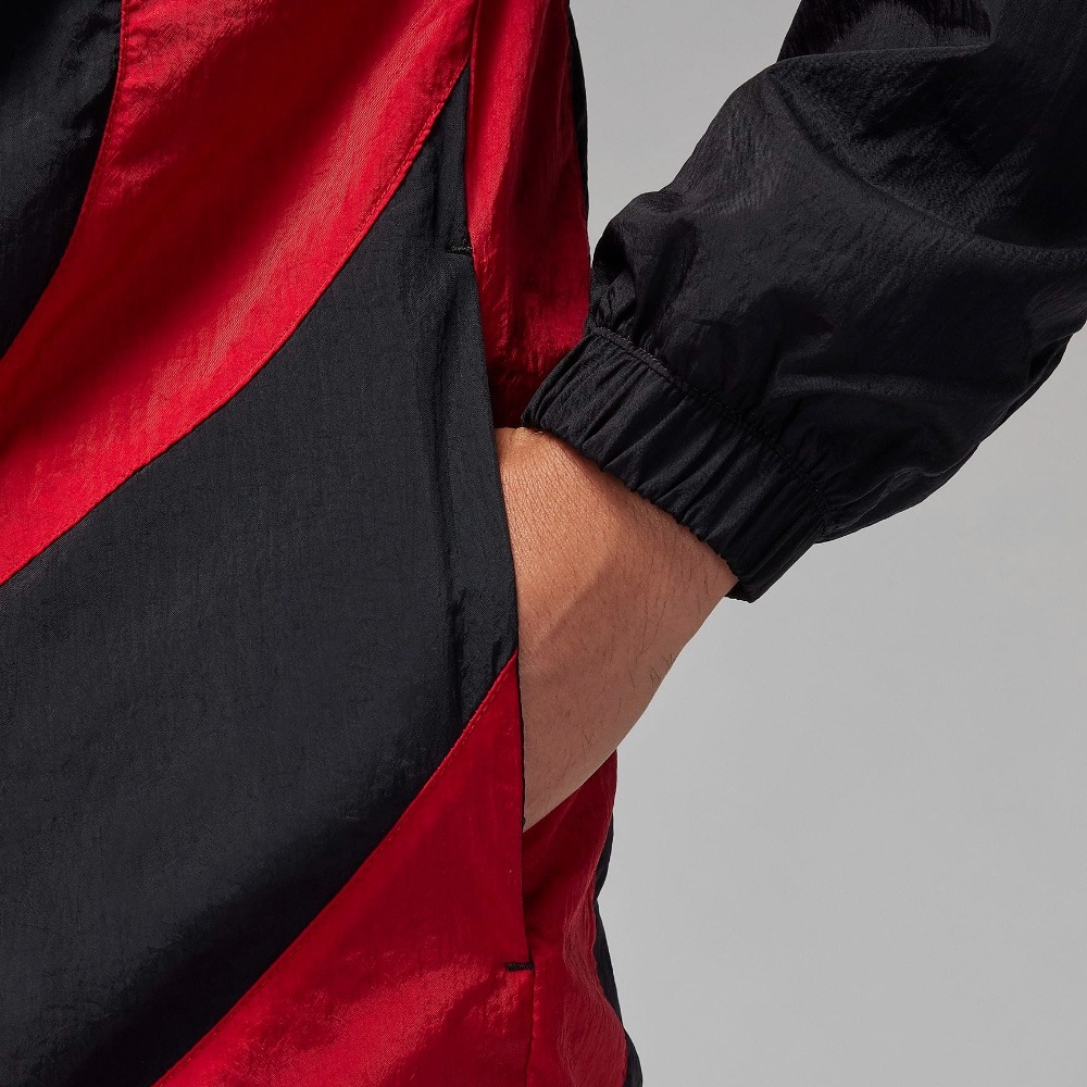 【WS】NIKE JORDAN JAM WARM UP JACKET 黑紅 男款 長袖 風衣 外套 DX9368-013-細節圖6