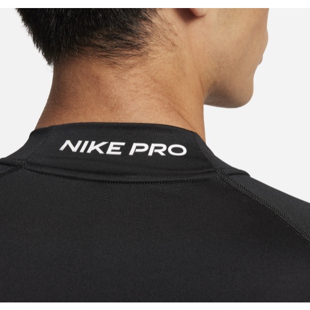 【WS】NIKE PRO DRI-FIT 男款 黑色 高領 運動 健身 緊身 快乾 T恤 緊身衣 FB7909-010-細節圖4