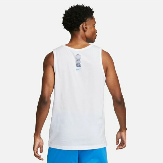 【WS】NIKE JUST DO IT DRI-FIT 男款 白 慢跑 運動 休閒 健身 背心 FJ2460-100-細節圖2