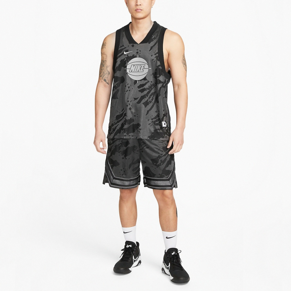【WS】NIKE DF ADV JERSEY PRM 男款 黑灰 反光 運動 籃球 背心 球衣 DX0258-010-細節圖3