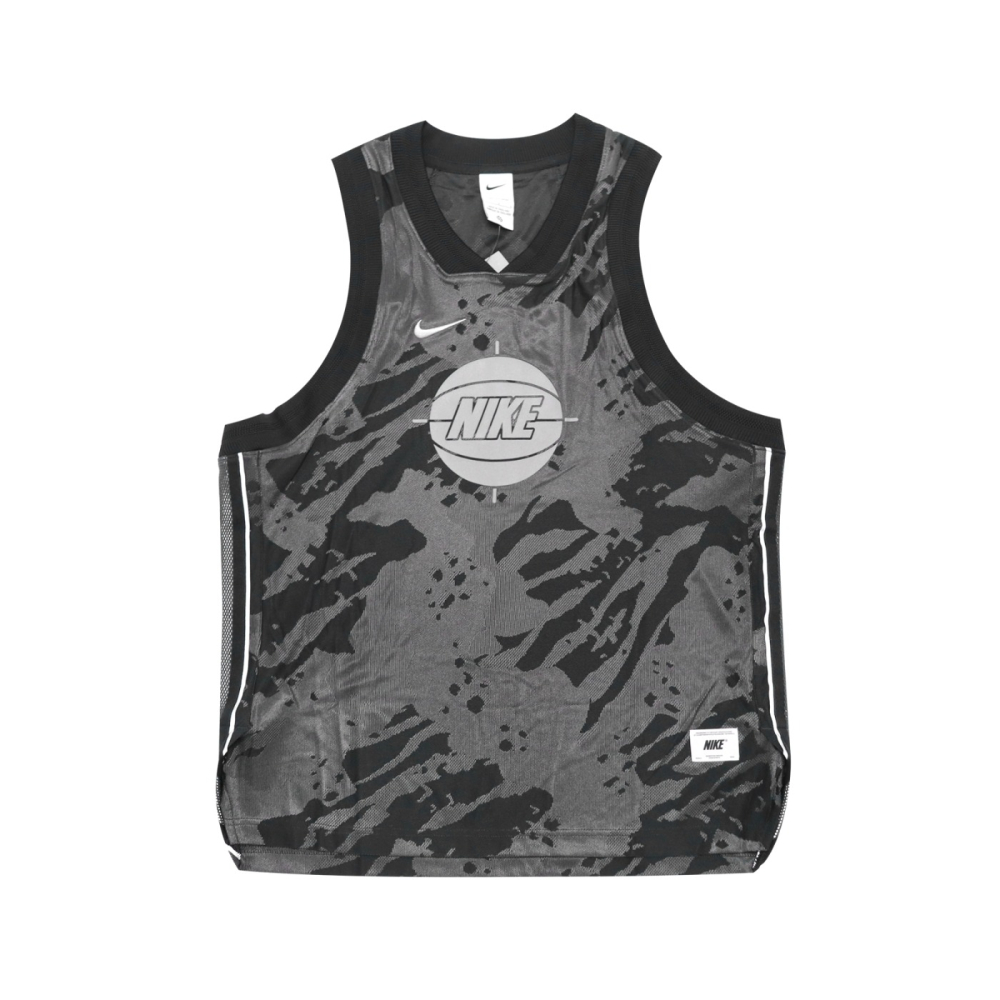 【WS】NIKE DF ADV JERSEY PRM 男款 黑灰 反光 運動 籃球 背心 球衣 DX0258-010-細節圖4