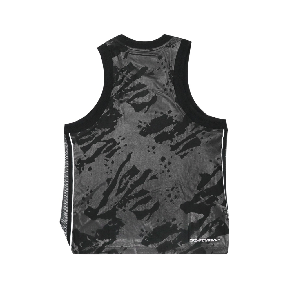 【WS】NIKE DF ADV JERSEY PRM 男款 黑灰 反光 運動 籃球 背心 球衣 DX0258-010-細節圖5