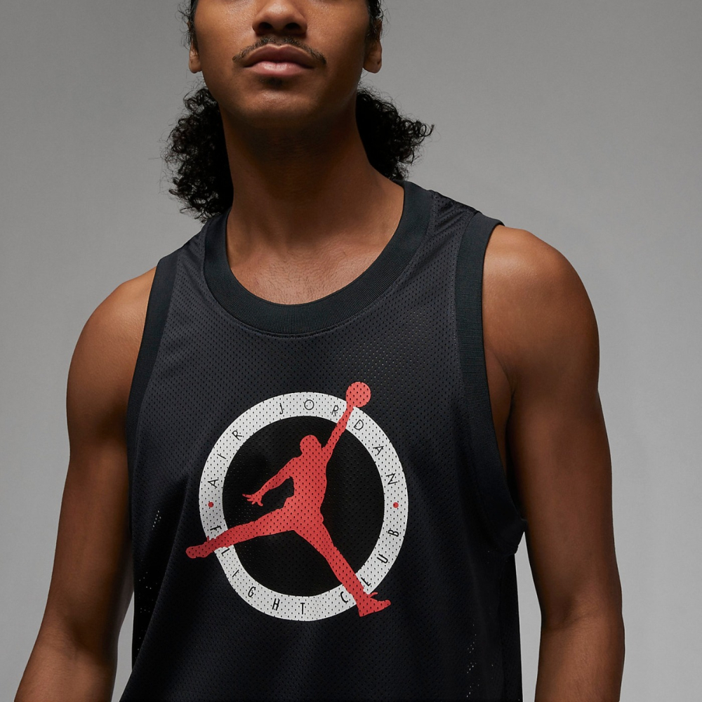 【WS】NIKE JORDAN FLIGHT MVP 男款 黑紅 運動 籃球 網眼 背心 球衣 DX9729-045-細節圖2