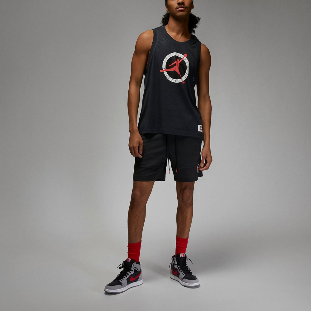 【WS】NIKE JORDAN FLIGHT MVP 男款 黑紅 運動 籃球 網眼 背心 球衣 DX9729-045-細節圖4