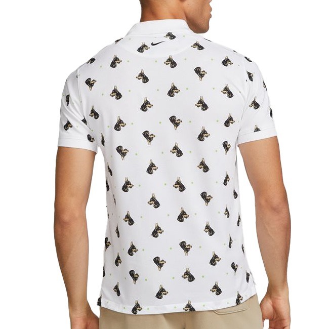 【WS】NIKE NSW DRI-FIT 男款 白 狗狗 印花 運動 休閒 短袖 短T POLO衫 DQ4578-100-細節圖2