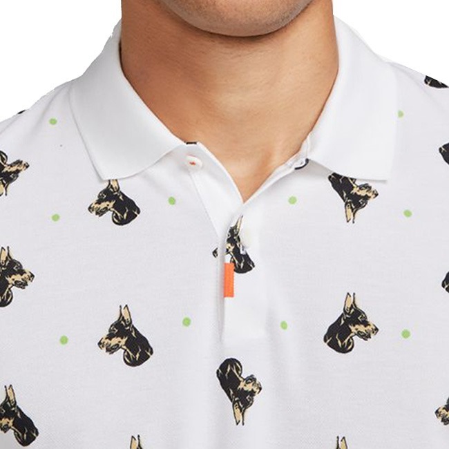 【WS】NIKE NSW DRI-FIT 男款 白 狗狗 印花 運動 休閒 短袖 短T POLO衫 DQ4578-100-細節圖3