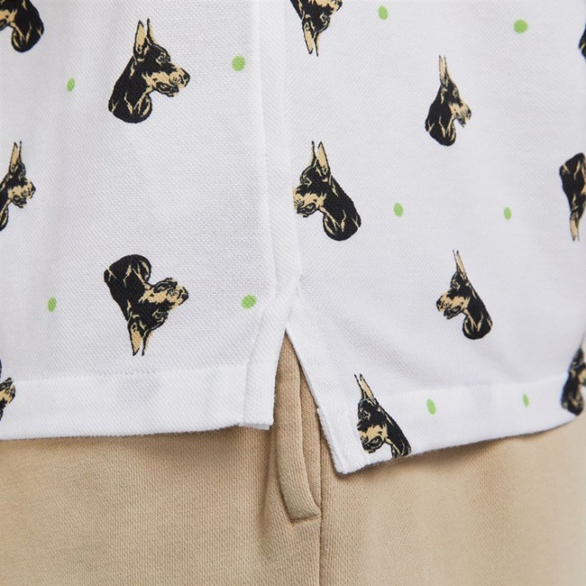 【WS】NIKE NSW DRI-FIT 男款 白 狗狗 印花 運動 休閒 短袖 短T POLO衫 DQ4578-100-細節圖6