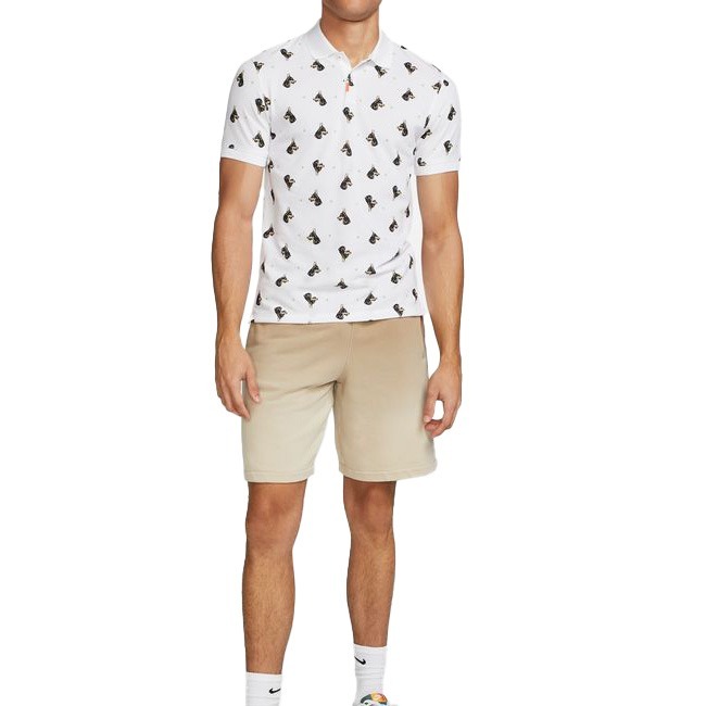 【WS】NIKE NSW DRI-FIT 男款 白 狗狗 印花 運動 休閒 短袖 短T POLO衫 DQ4578-100-細節圖7