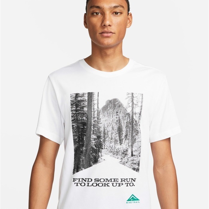 【WS】NIKE TEE TRAIL 男款 白 越野 慢跑 跑步 運動 健身 上衣 短袖 短T DM5434-100-細節圖2