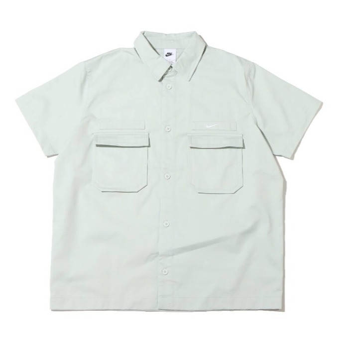【WS】NIKE NSW WVN MLTY SHIRT 男女款 刺繡 小勾 工裝 大口袋 襯衫 DX3341-034-細節圖4