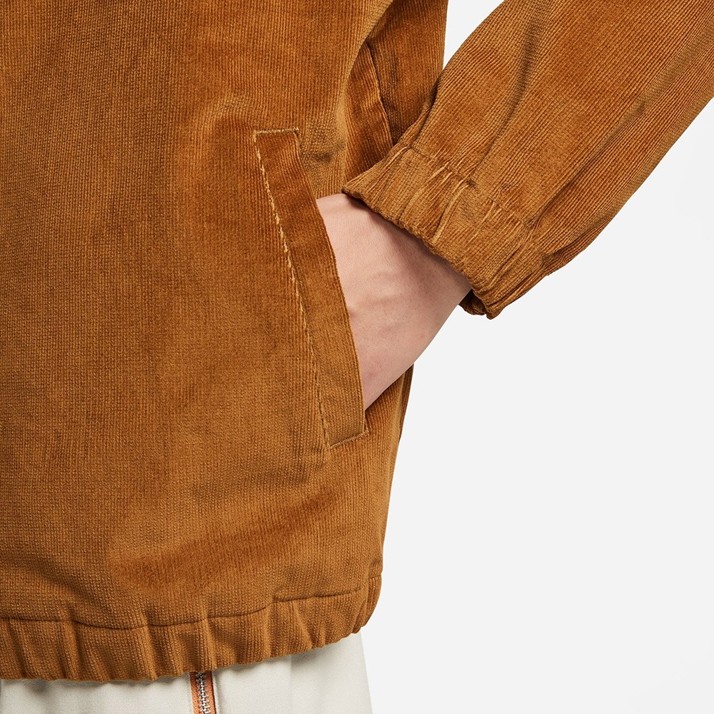 【WS】NIKE HARRINGTON JKT 棕色 燈心絨 刺繡 小勾 立領 教練外套 夾克 DX9071-270-細節圖5