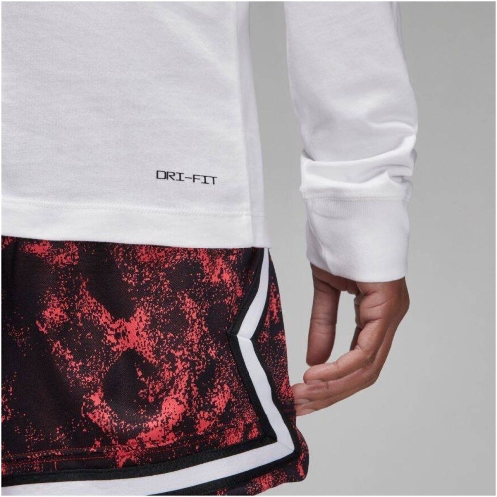 【WS】NIKE JORDAN DRI-FIT CREW 男女款 白 運動 休閒 長T 大學T DV8447-100-細節圖4