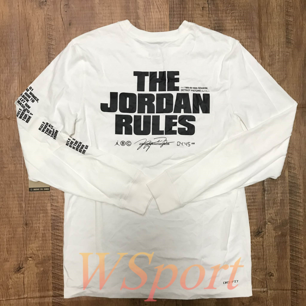 【WS】NIKE JORDAN DRI-FIT CREW 男女款 白 運動 休閒 長T 大學T DV8447-100-細節圖6