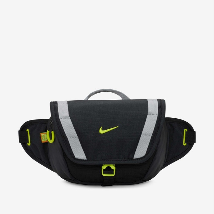 【WS】NIKE HIKE WAISTPACK (4L) 運動 休閒 腰包 斜背包 側背包 黑綠 DJ9681-010-細節圖2