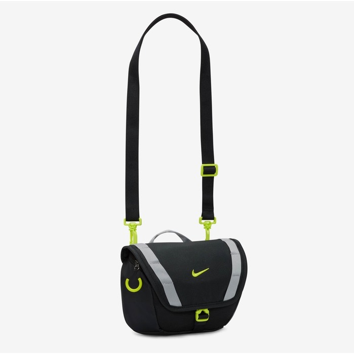 【WS】NIKE HIKE WAISTPACK (4L) 運動 休閒 腰包 斜背包 側背包 黑綠 DJ9681-010-細節圖4