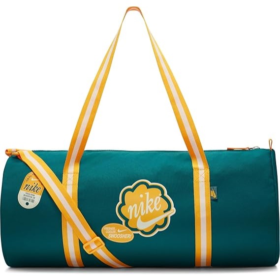 【WS】NIKE HERITAGE DUFFEL 運動 訓練 帆布包 大容量 休閒 健身 旅行袋 FB2844-381-細節圖3