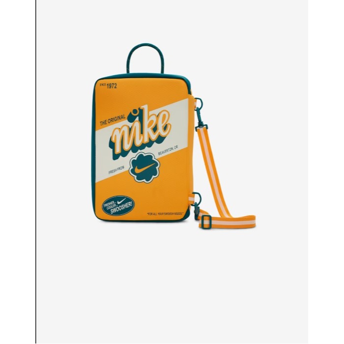 【WS】NIKE SHOE BOX BAG 復古 草寫字母 經典鞋盒 鞋袋 手拿包 手提袋 FB2852-717-細節圖7