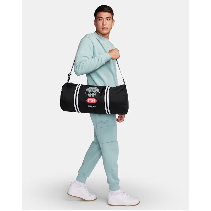 【WS】NIKE UNISEX HERITAGE DUFFEL 運動 帆布包 大容量 健身 旅行袋 FJ4812-010-細節圖2