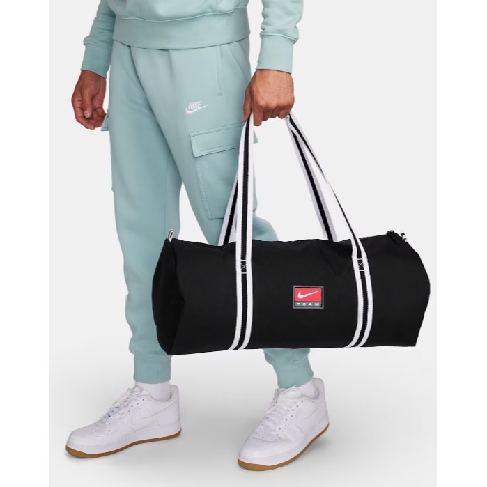 【WS】NIKE UNISEX HERITAGE DUFFEL 運動 帆布包 大容量 健身 旅行袋 FJ4812-010-細節圖7