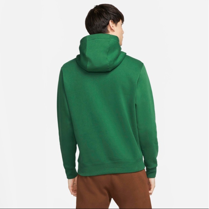 【WS】NIKE NSW CLUB HOODIE 男款 綠 運動 休閒 保暖 長袖 內刷毛 帽T BV2655-341-細節圖2
