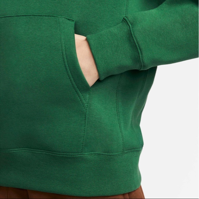 【WS】NIKE NSW CLUB HOODIE 男款 綠 運動 休閒 保暖 長袖 內刷毛 帽T BV2655-341-細節圖4