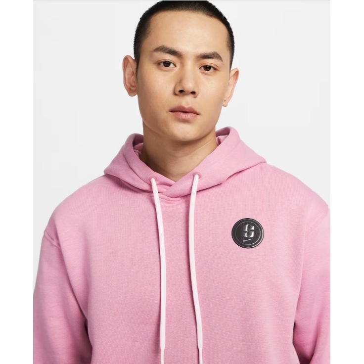 【WS】NIKE SABRINA FLC HOODIE 粉色 運動 籃球 刷毛 長袖 連帽 帽T FV3206-699-細節圖3