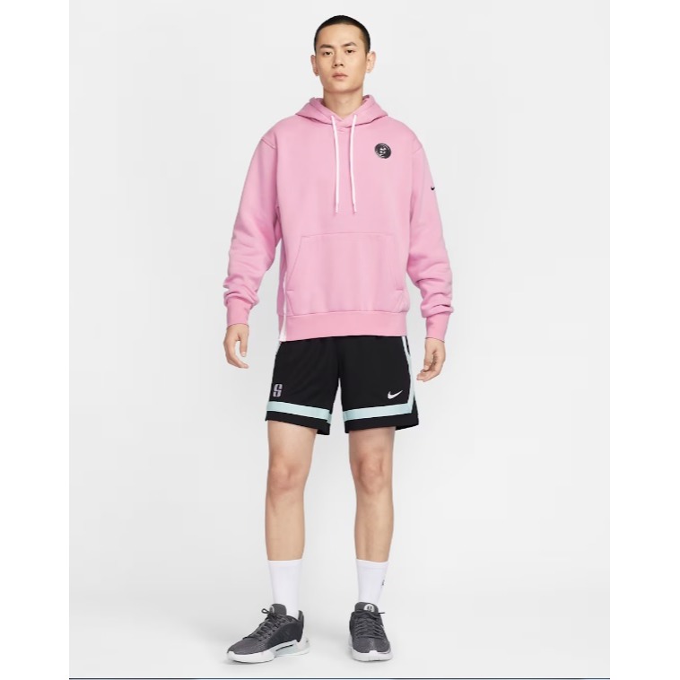 【WS】NIKE SABRINA FLC HOODIE 粉色 運動 籃球 刷毛 長袖 連帽 帽T FV3206-699-細節圖4