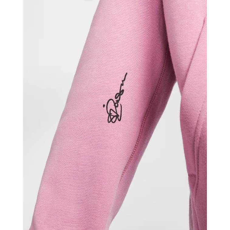 【WS】NIKE SABRINA FLC HOODIE 粉色 運動 籃球 刷毛 長袖 連帽 帽T FV3206-699-細節圖9