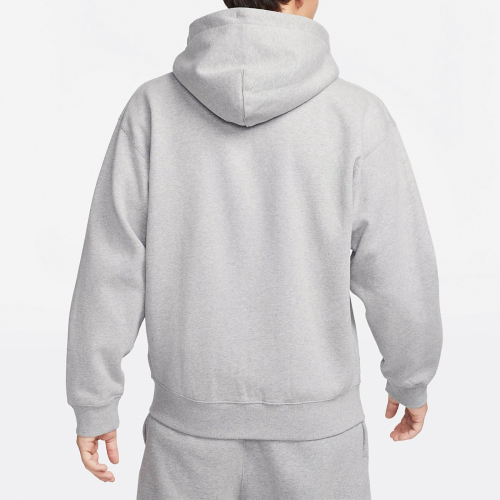 【WS】NIKE SOLO SWOOSH HW FZ HO 男款 灰 厚磅 長袖 連帽 外套 DR0404-063-細節圖2