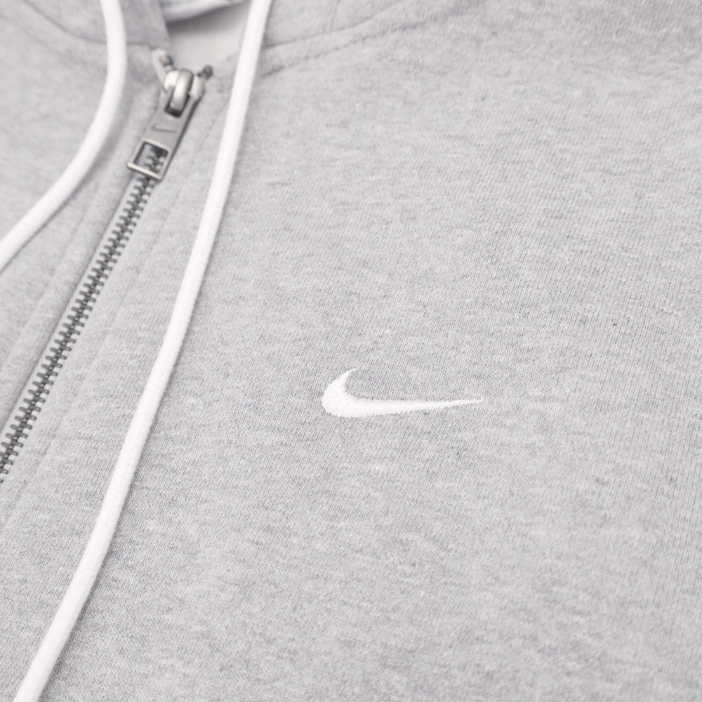 【WS】NIKE SOLO SWOOSH HW FZ HO 男款 灰 厚磅 長袖 連帽 外套 DR0404-063-細節圖6