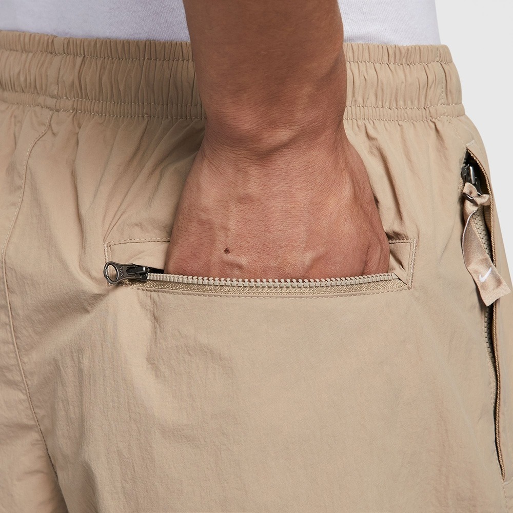 【WS】NIKE LAB SOLO SHORT 男款 防潑水 運動 休閒 短褲 卡其 DX0750-247 黑010-細節圖4